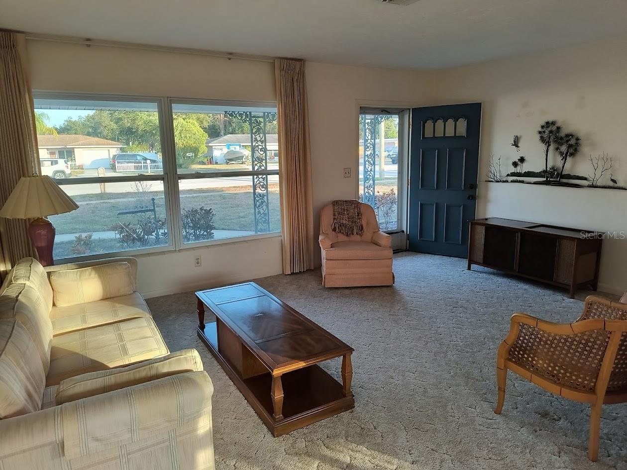 Dining room looking back to front door