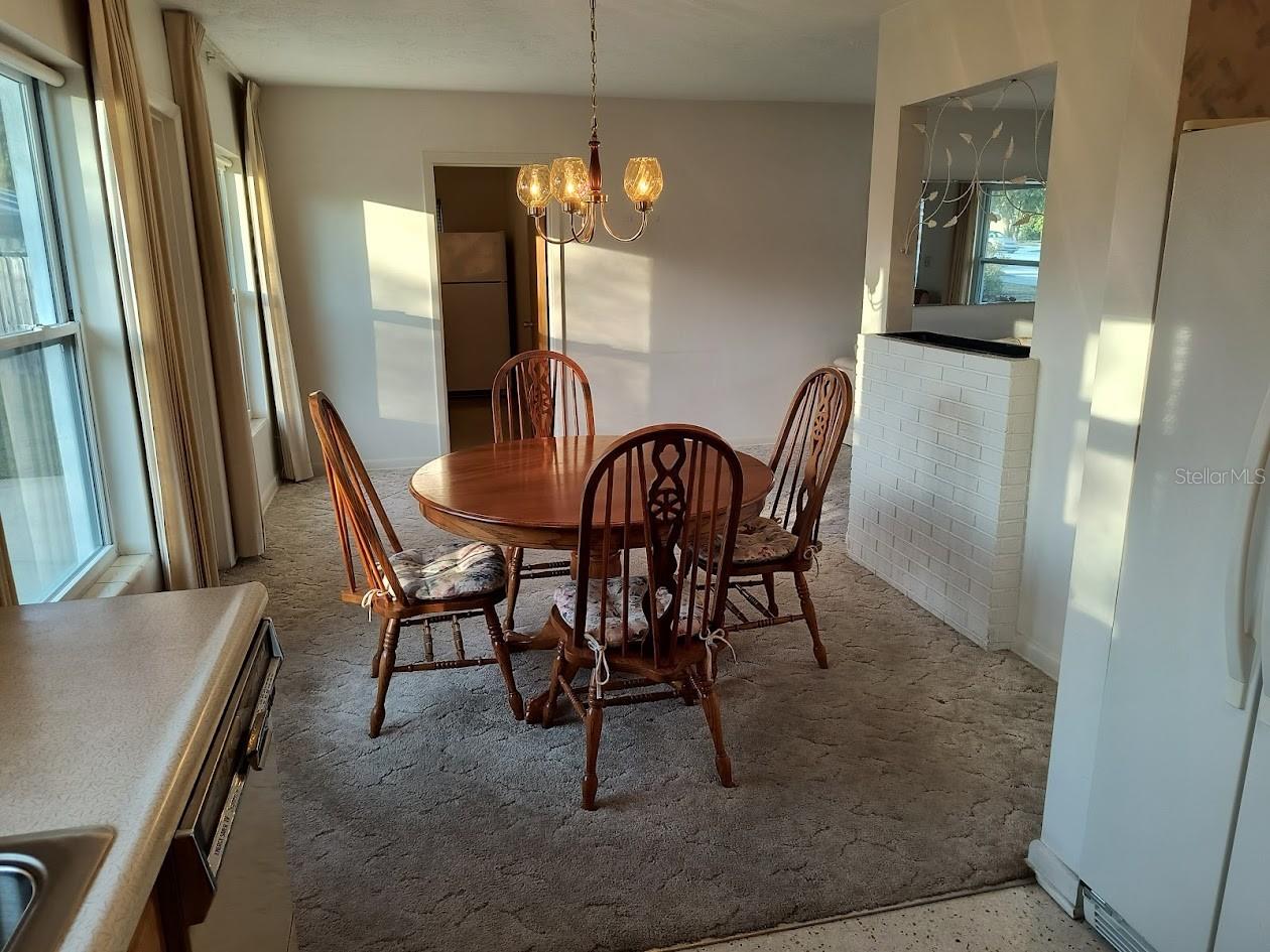 Dining room to laundry room
