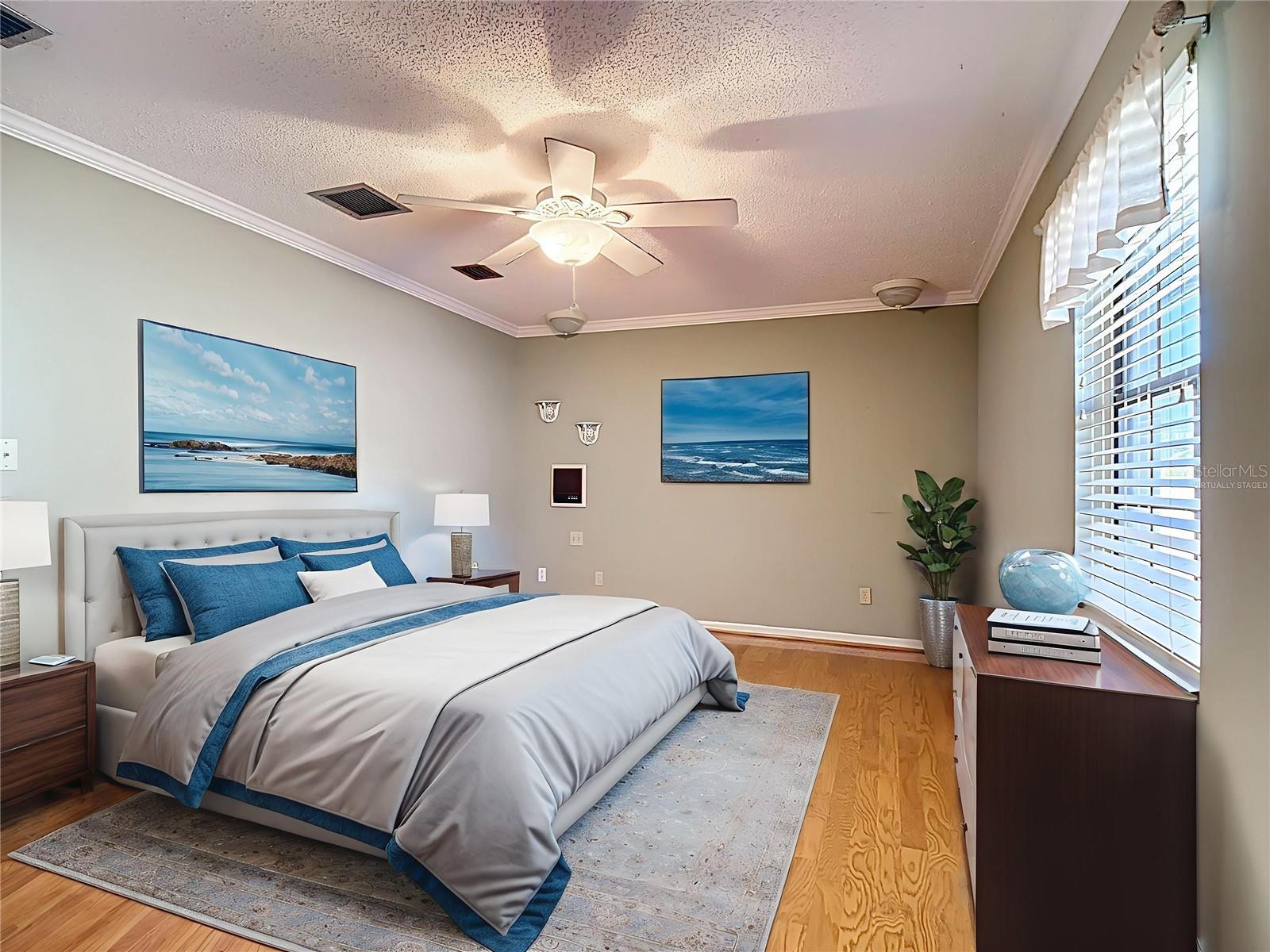 Virtually staged to display potential