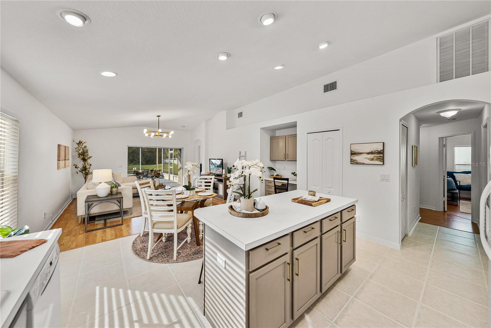 Kitchen and Family Room