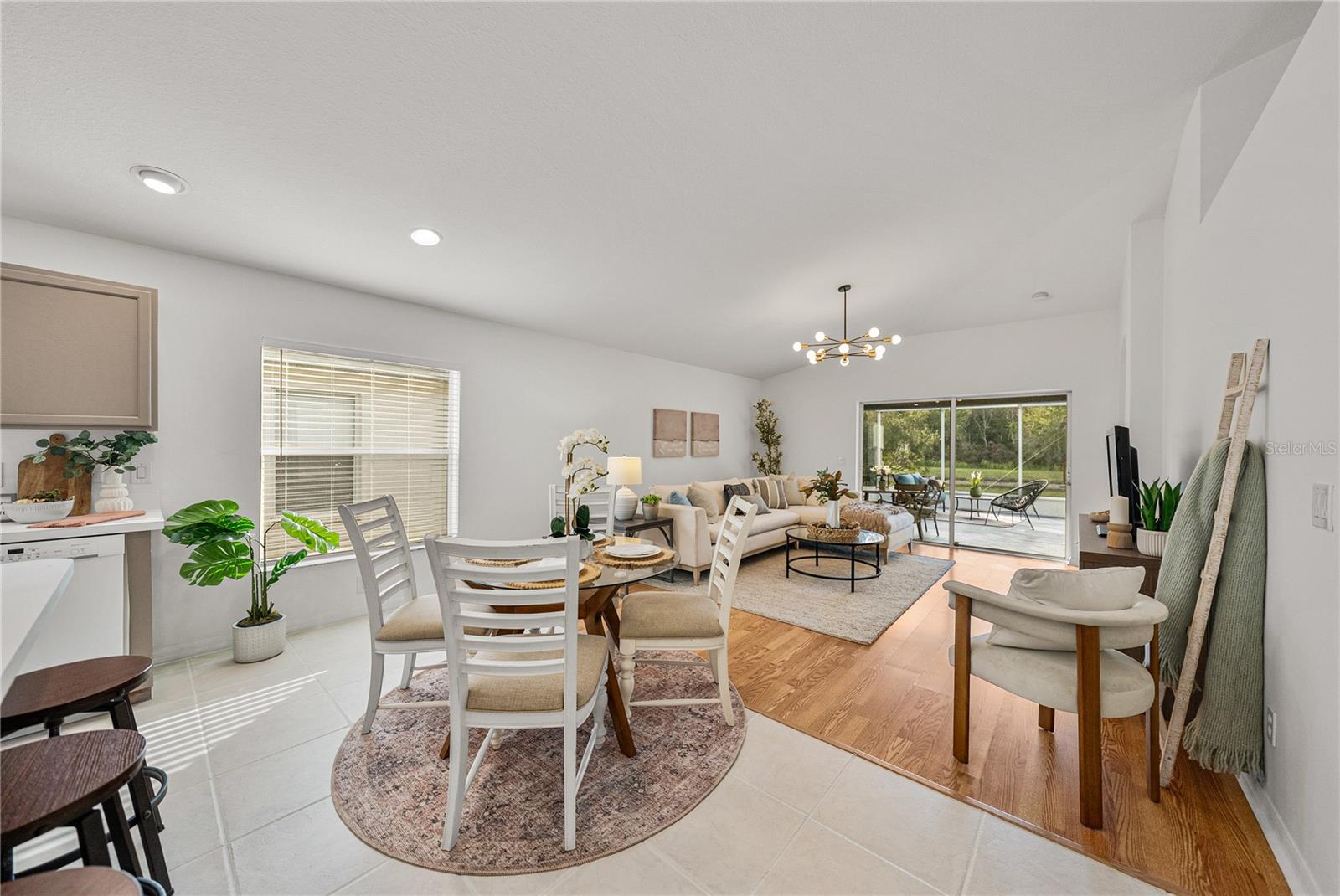 Kitchen and Family Room Area