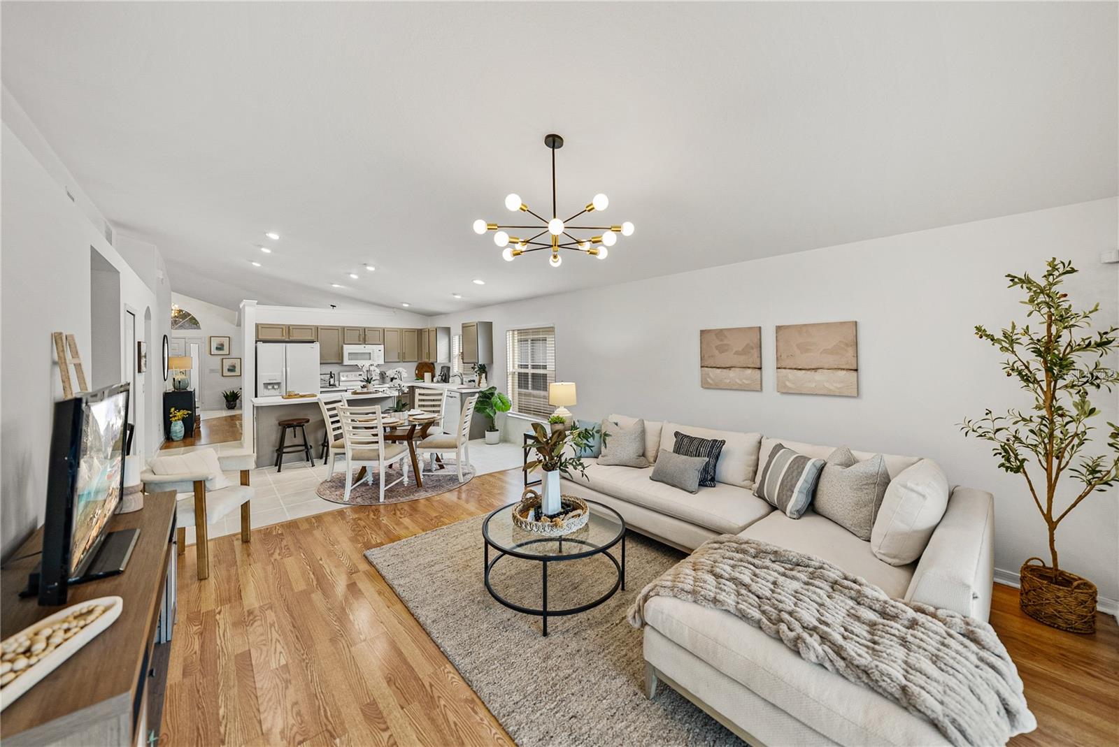 Kitchen and Family Room Area