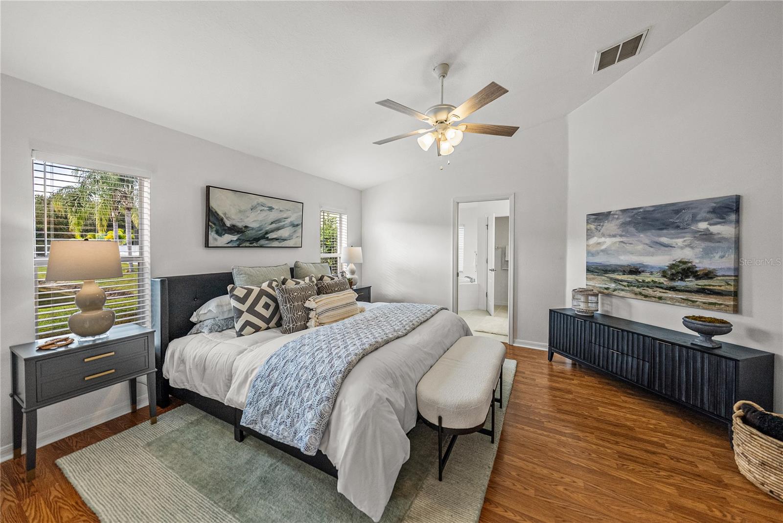 Primary Suite with Vaulted Ceilings