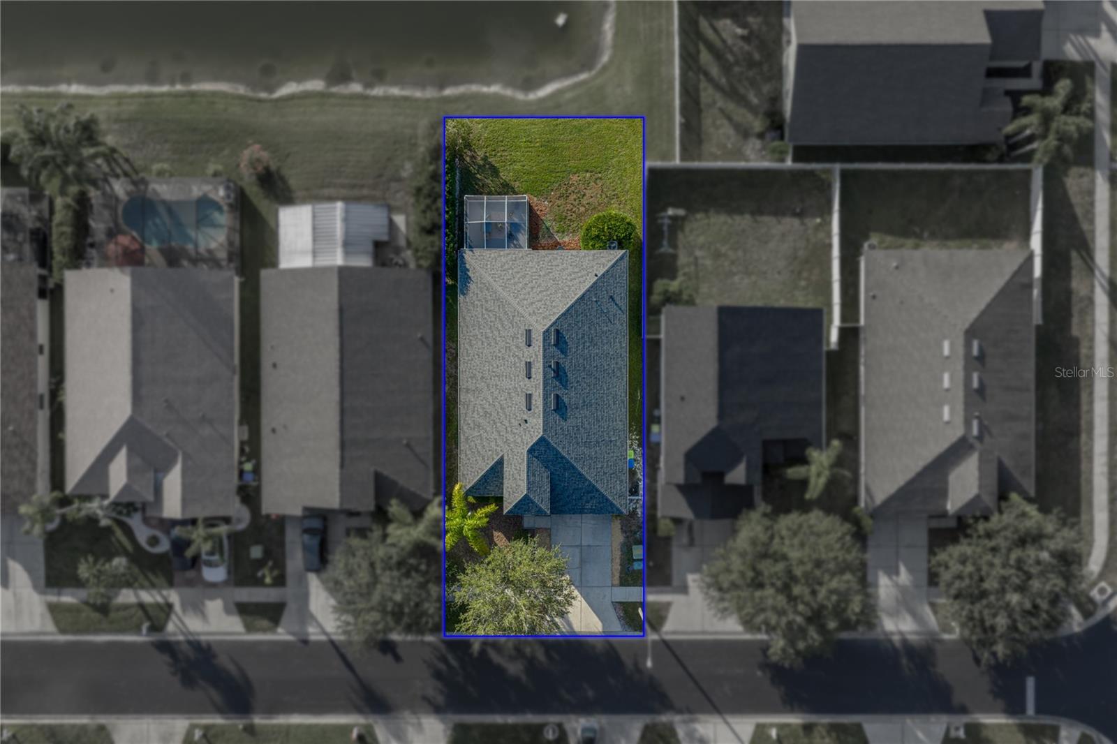 Overhead Shot of Lot and New Roof