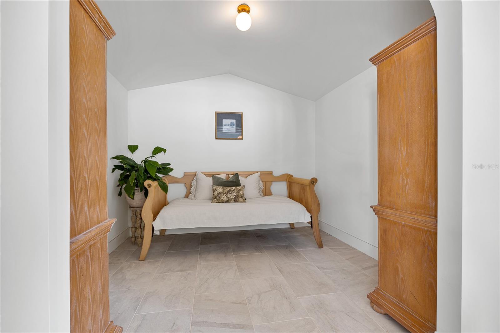 Pool house sleeping area