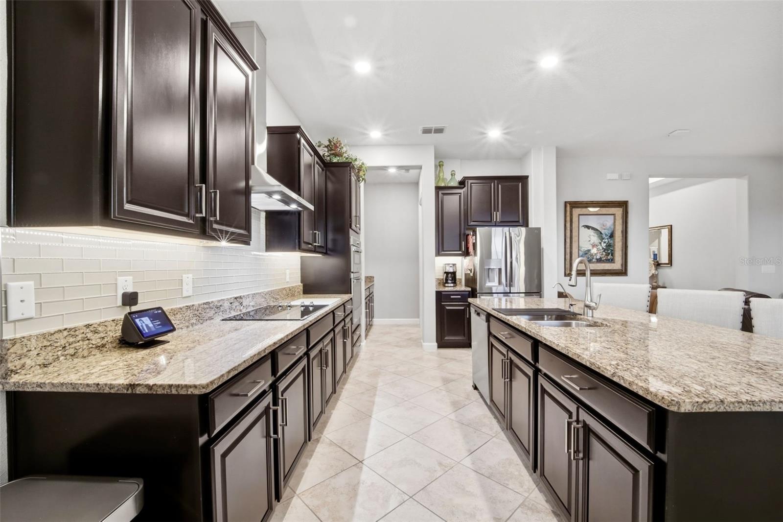 Generous 42" cabinets with Granite counters