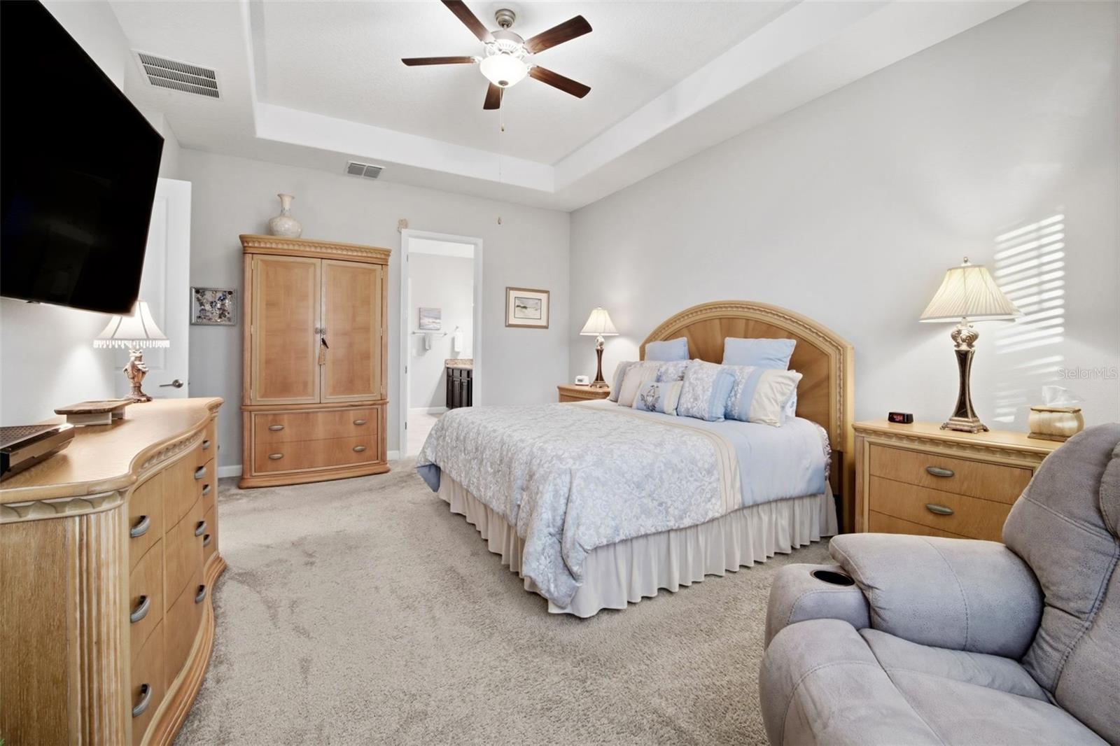 Owners retreat with tray ceiling