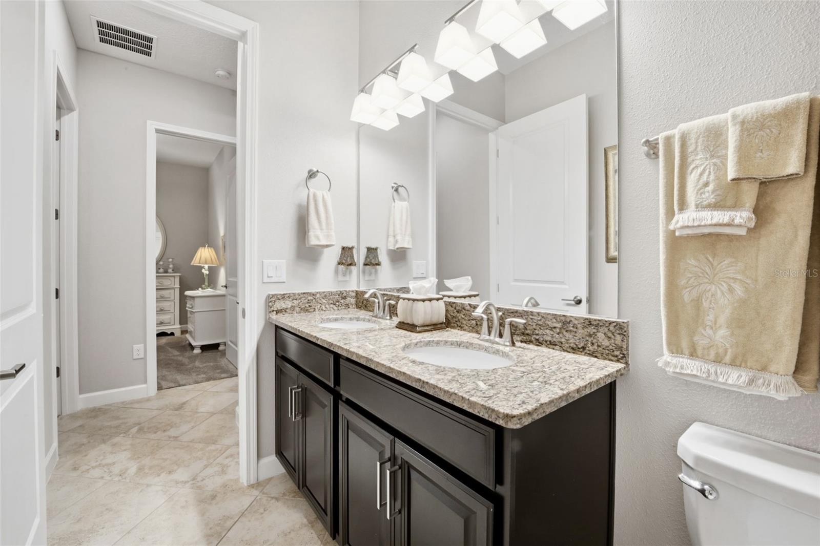 Guest bathroom at front of home