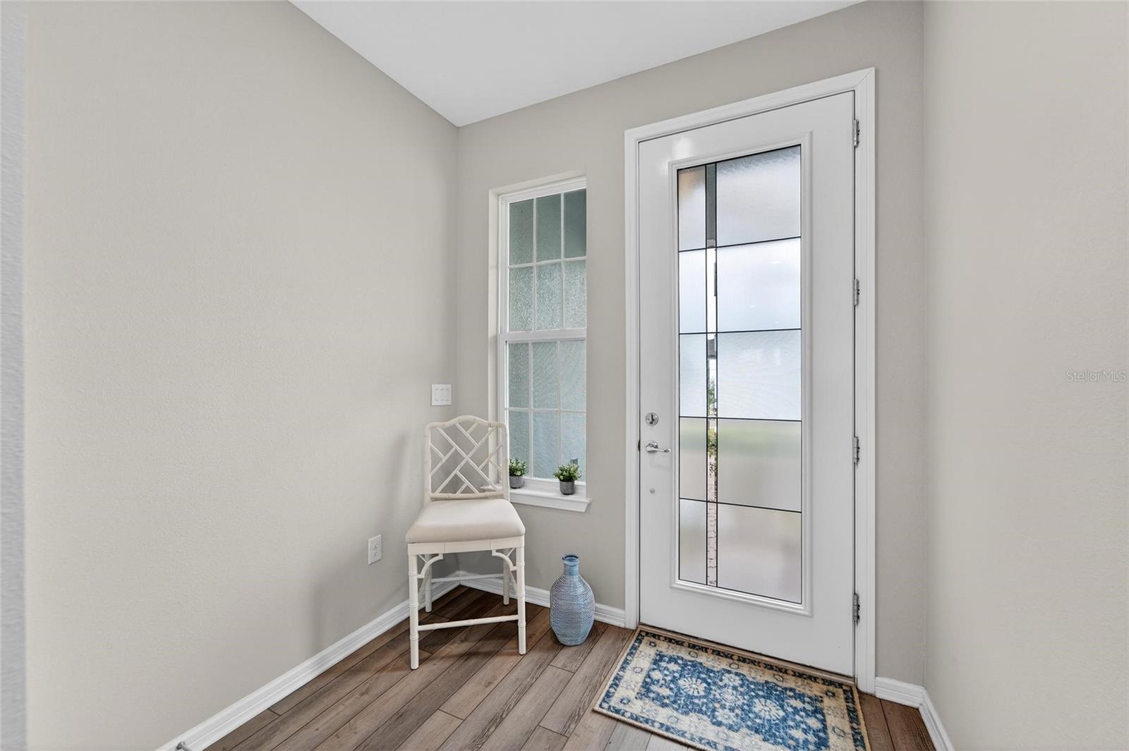 Foyer with coat closet