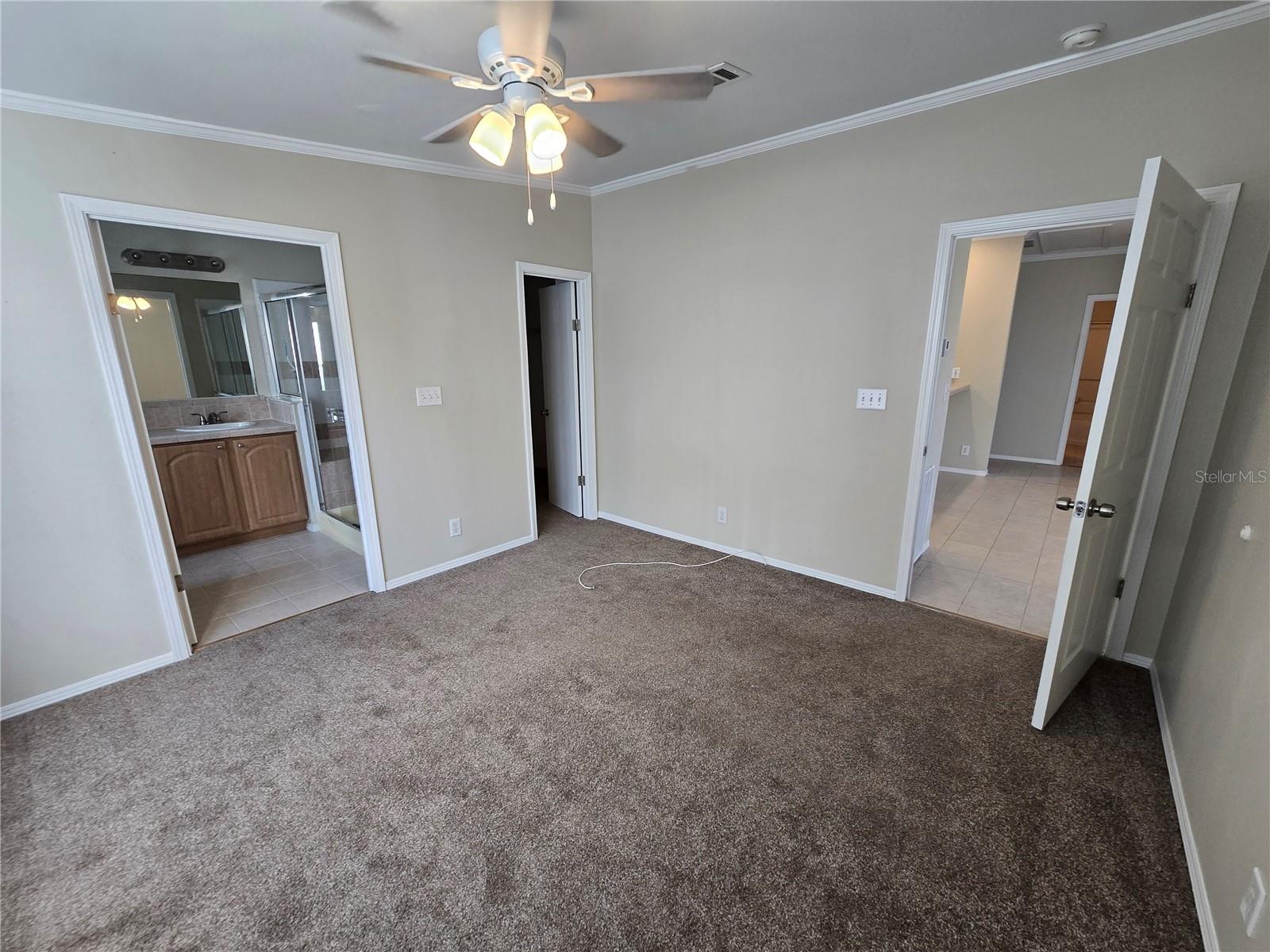 Primary Bedroom, with walk-in closet and ensuite bath