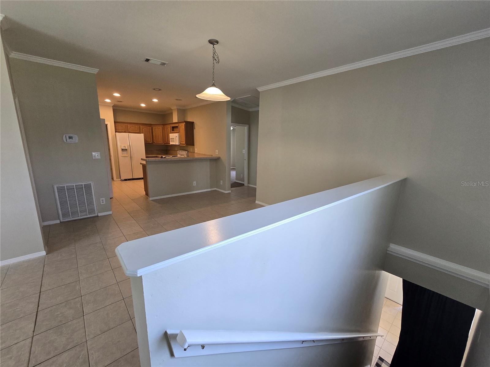 taken from top of stairs