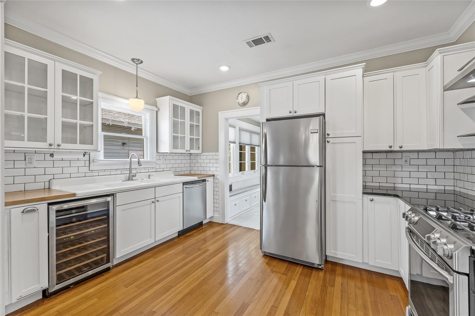 Kitchen with Wine Fridge