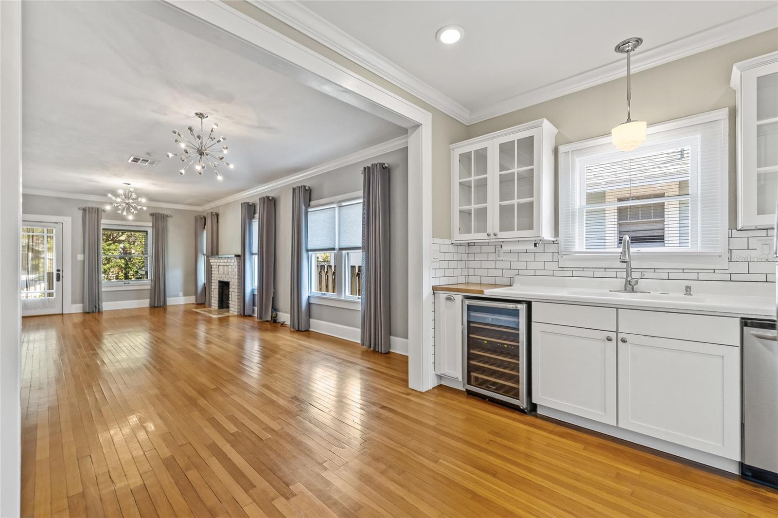 Kitchen Opens to Dining / Living Room