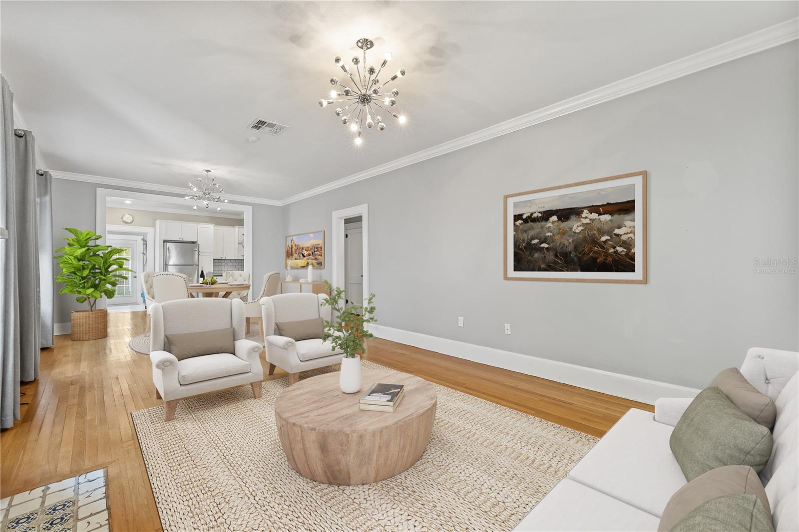 Living Room Virtually Staged