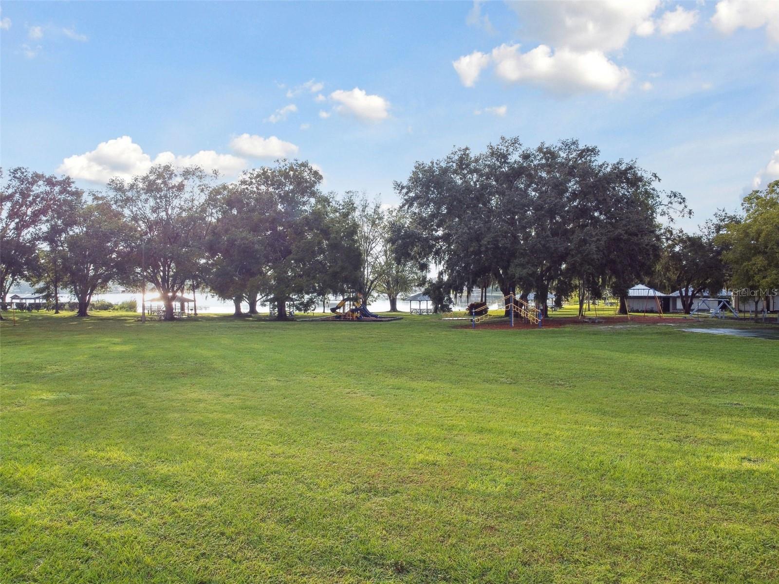 Lake Padgett Park with Boat Ramp, Picnic Area and Tennis Courts on Ski Size Lake