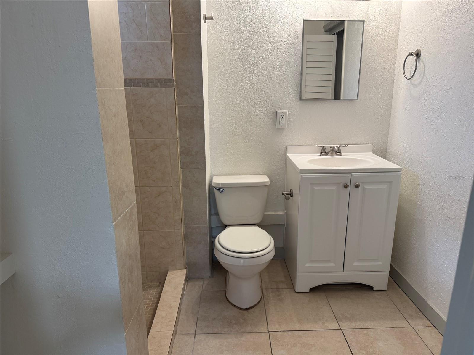 primary bathroom with shower