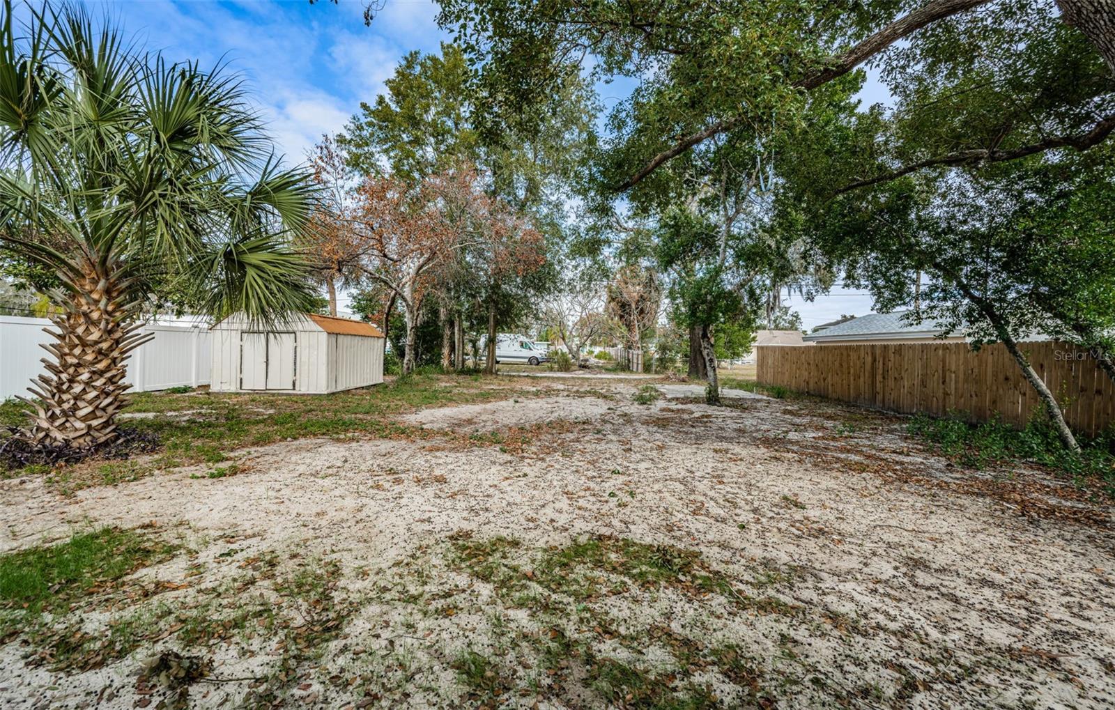 backyard facing alley way