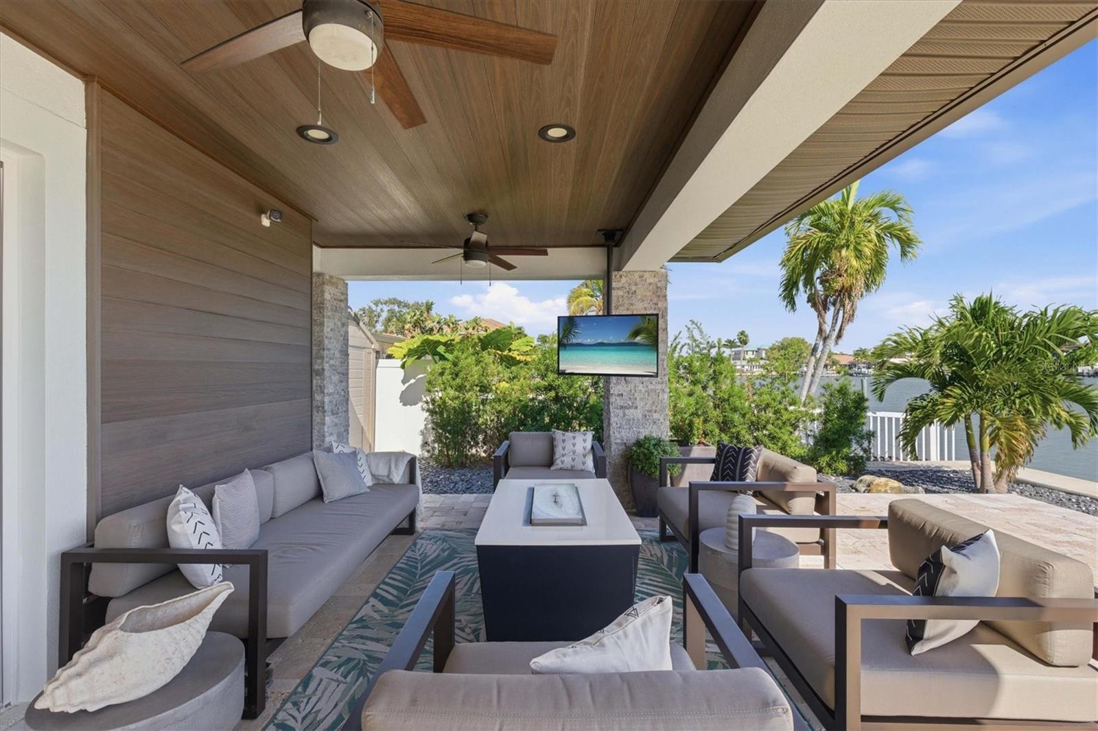 Waterfront Outdoor sitting area