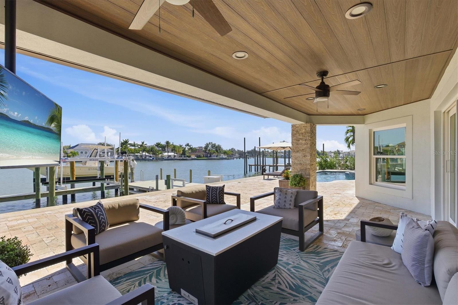 Waterfront Outdoor sitting area