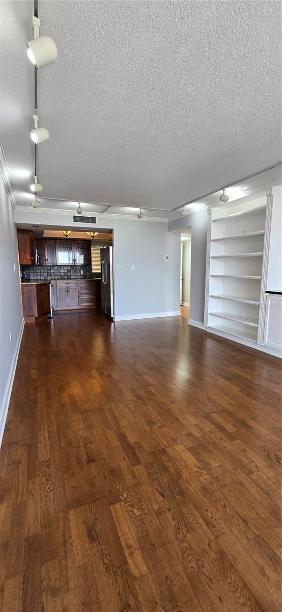 open to kitchen area