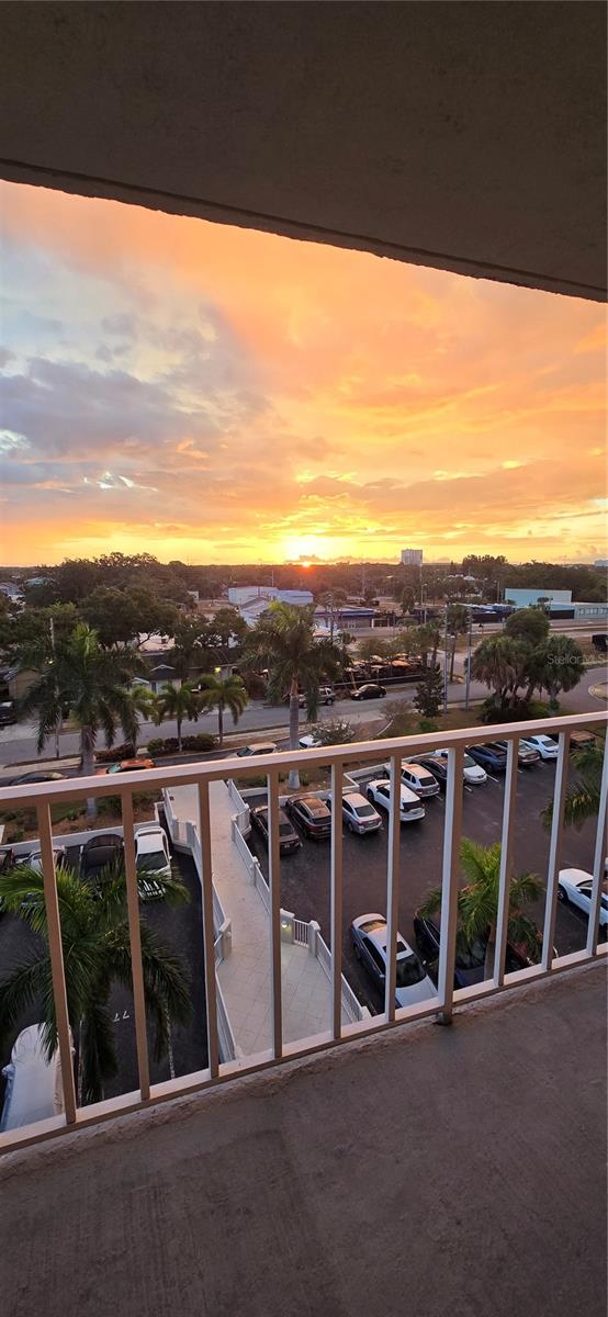 sunrise views from balcony