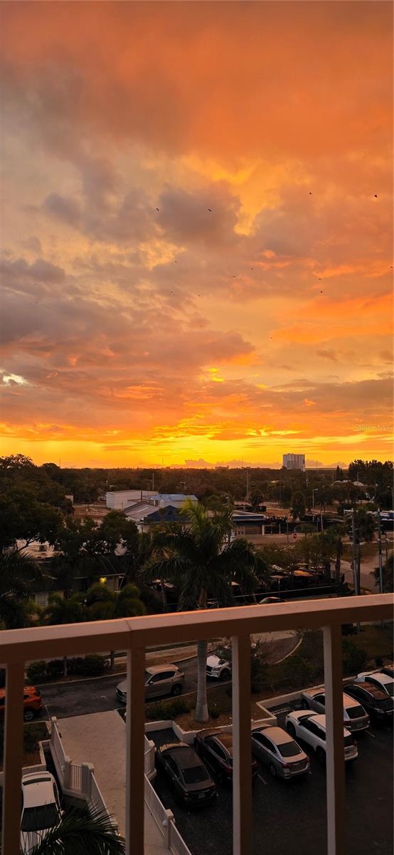 sunrise from balcony