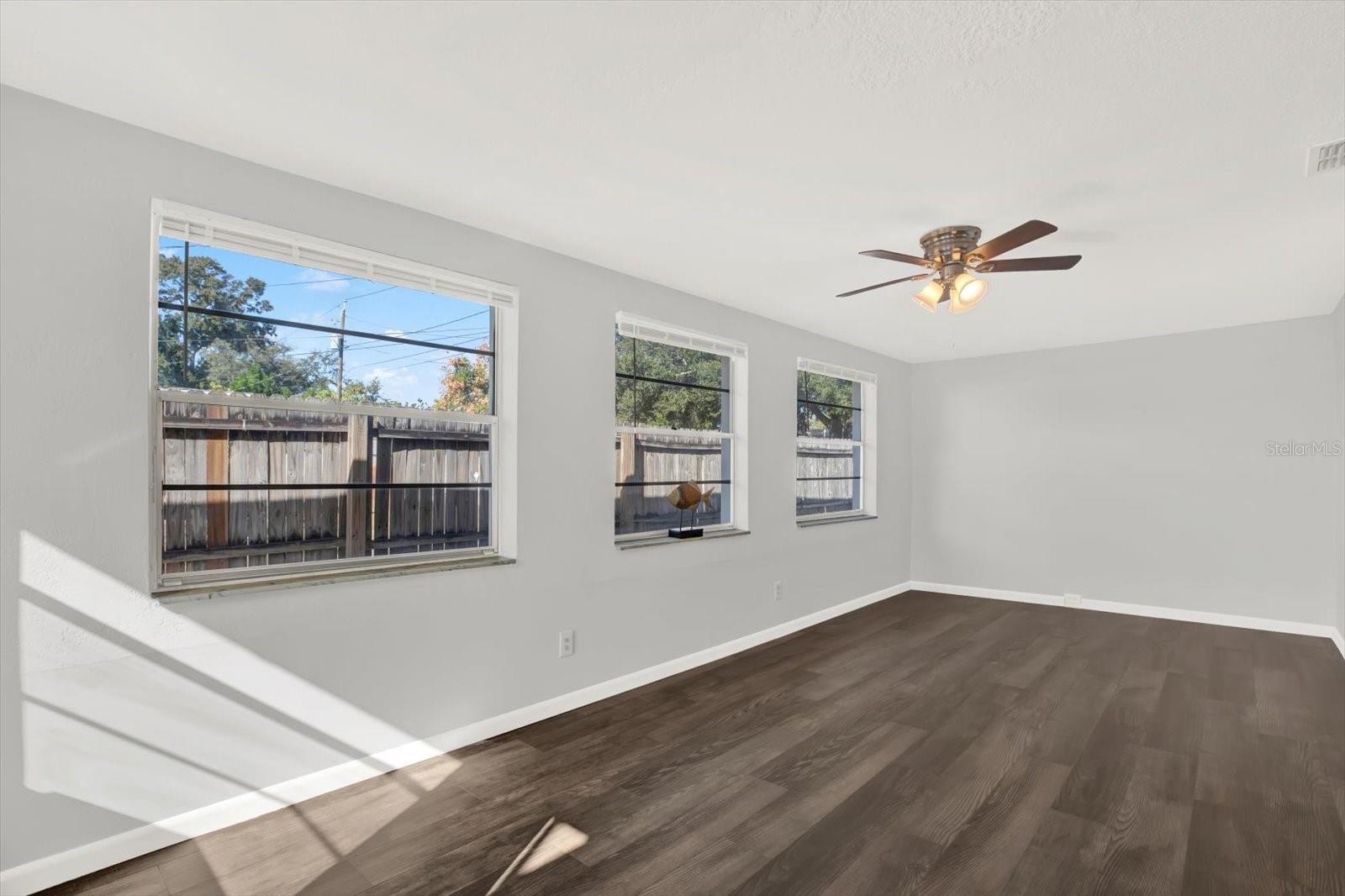 Bonus family room/sunroom with access to backyard.