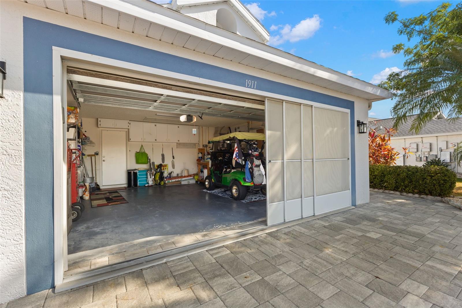Garage with Screen Doors
