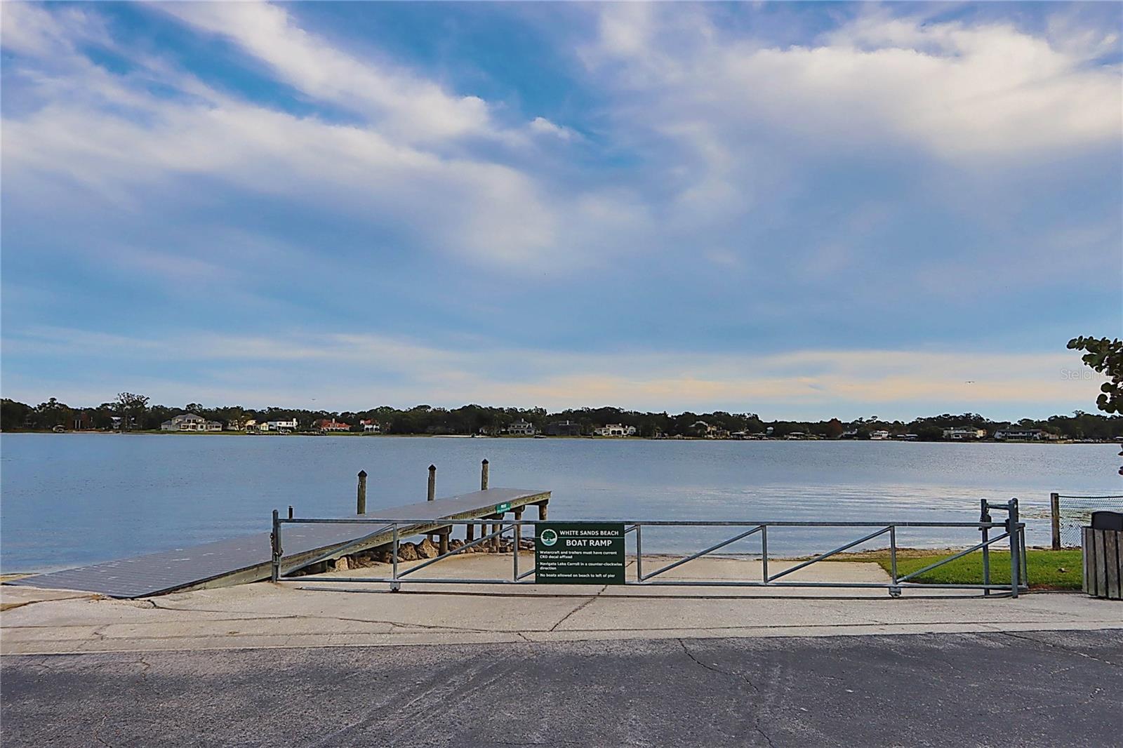 White Sands Beach boat ramp and dock