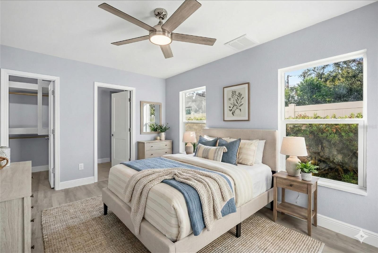 Staged Primary Bedroom