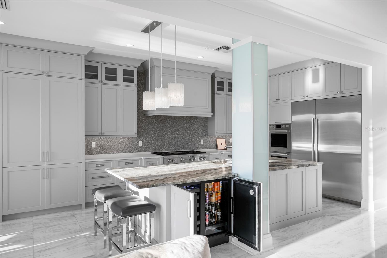 Separate wine and beverage fridge - your guests will never go thristy