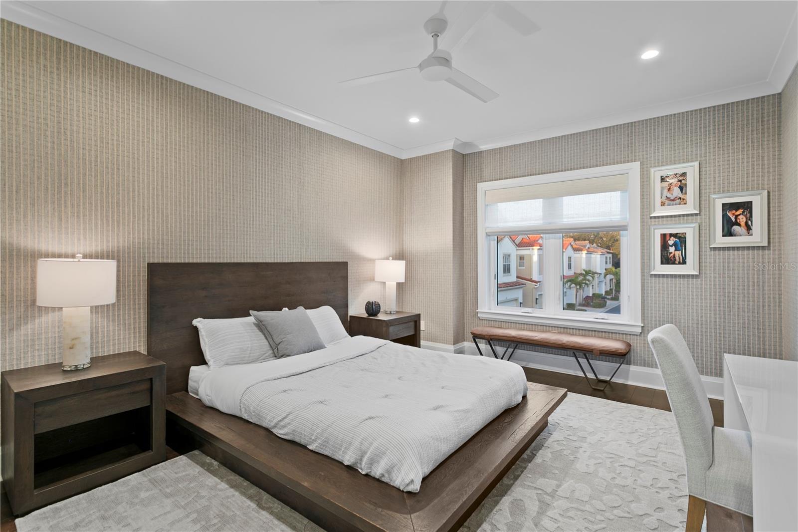 The well appointed secondary bedroom with ensuite bathroom