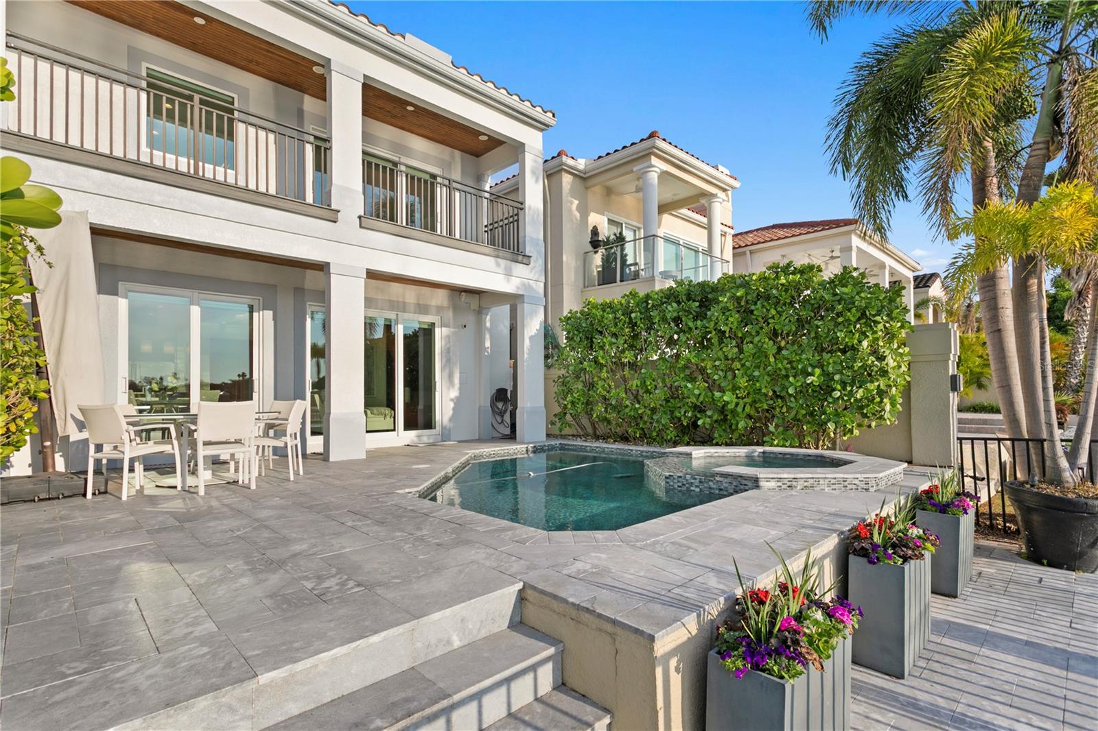 Just steps from the living room and kitchen awaits your private outdoor oasis