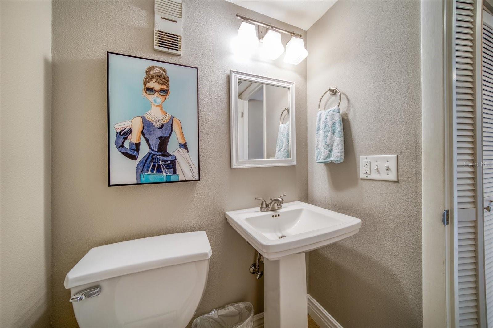 Main floor half bath