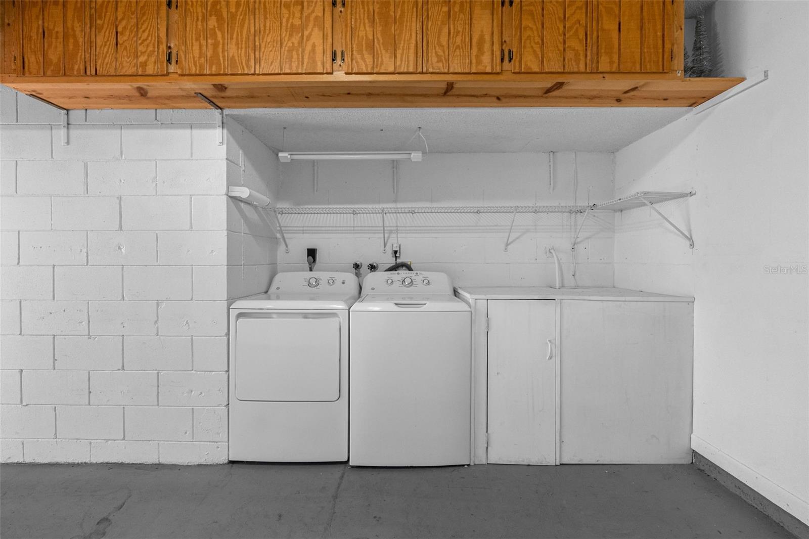 Washer and Dryer in Garage