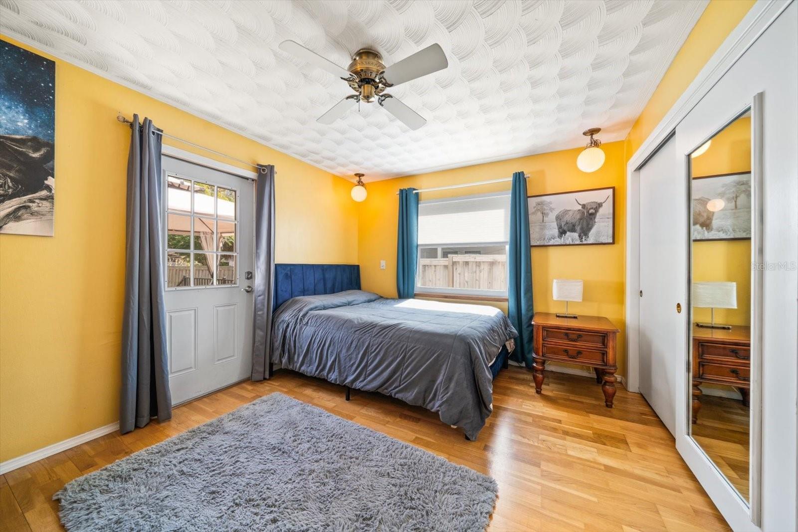 Bedroom 2 with access to backyard deck