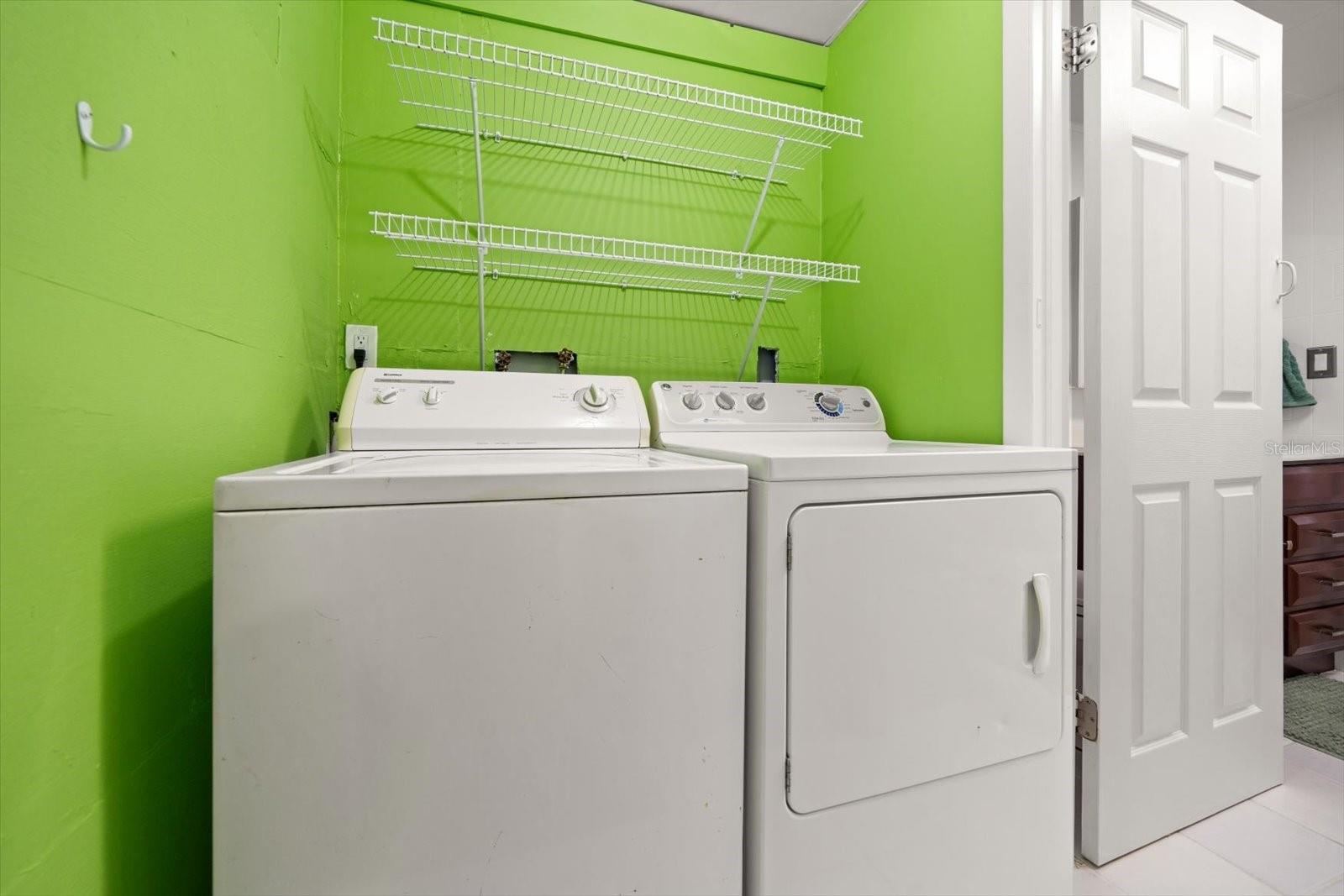 Laundry room off the primary suite