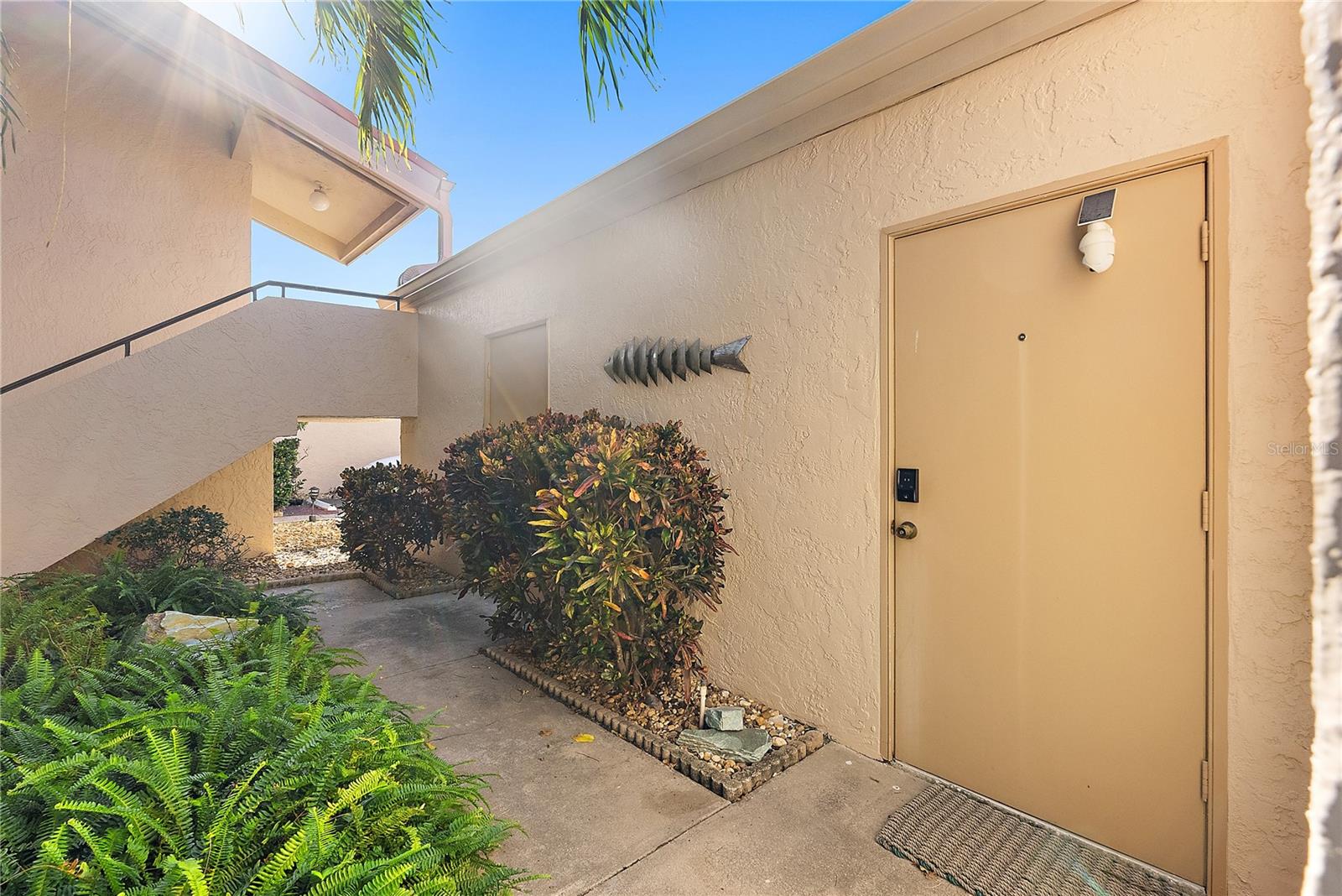 Garage entrace right out the front door.