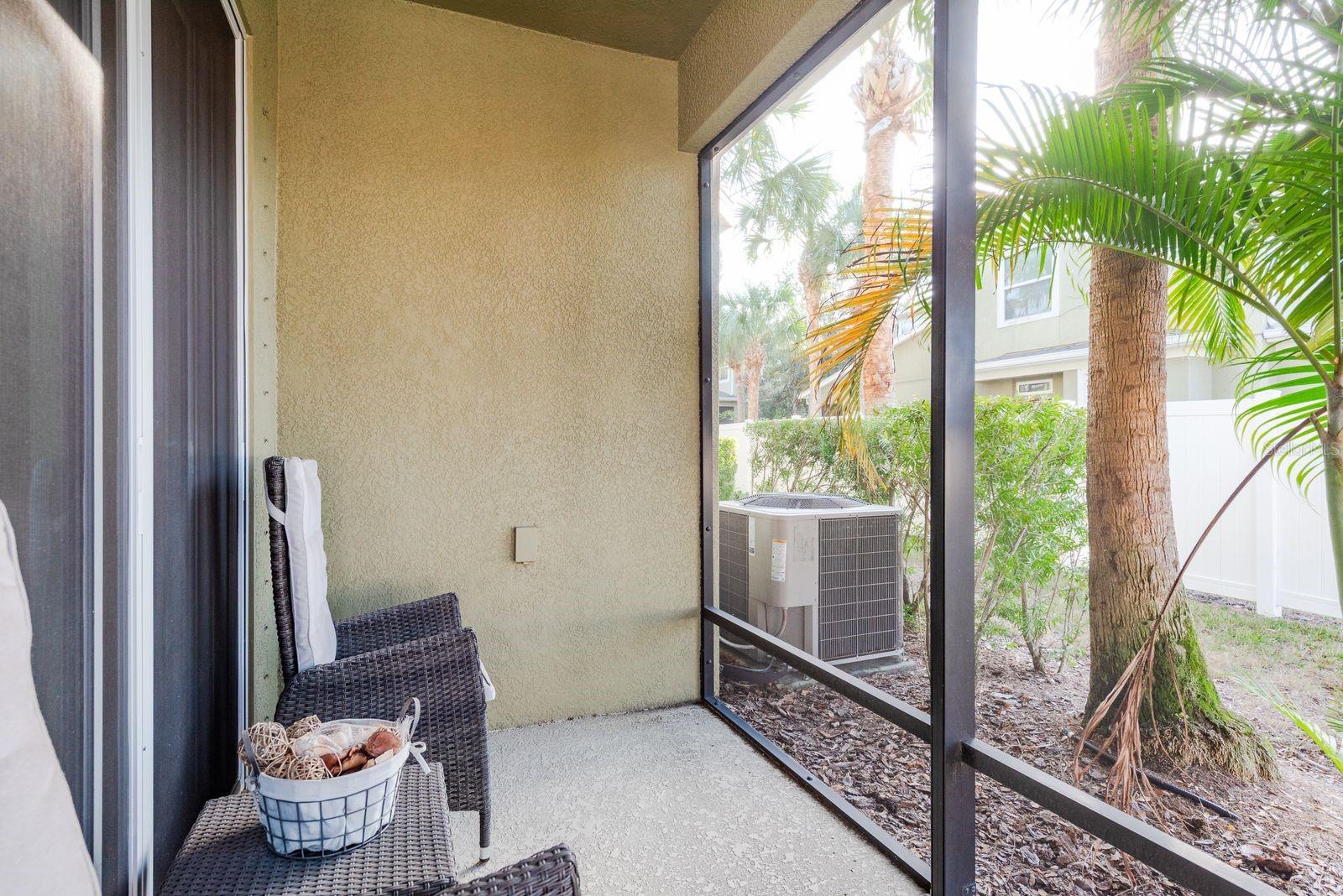 Screened Patio off living room