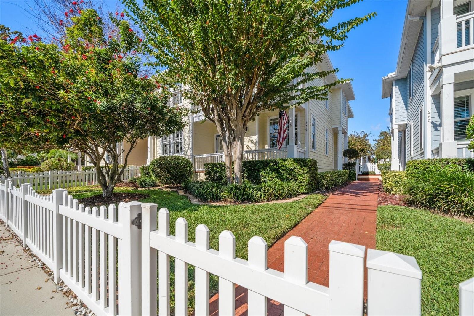 Beautifully landscaped yard and front patio