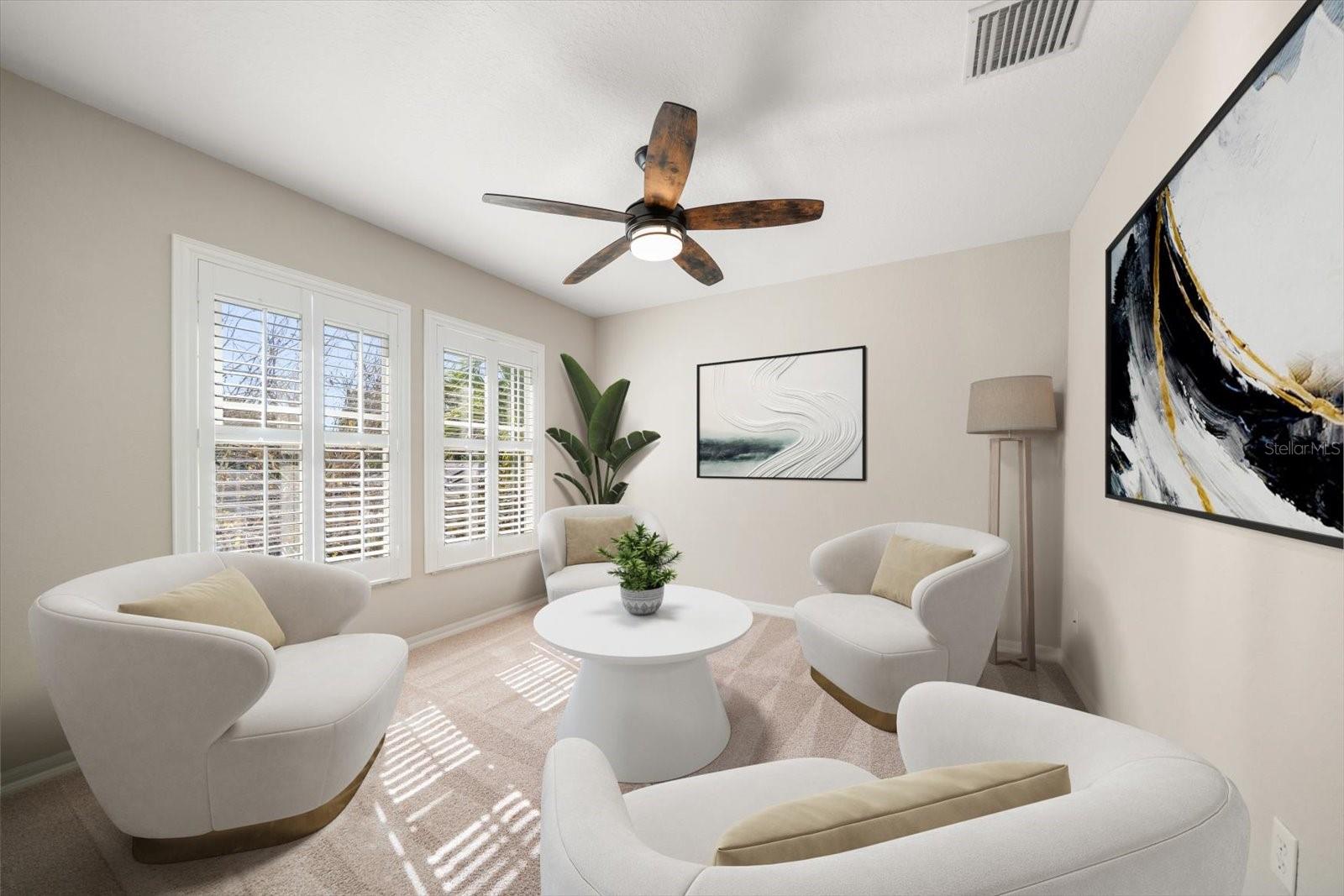 Sitting room in master bedroom