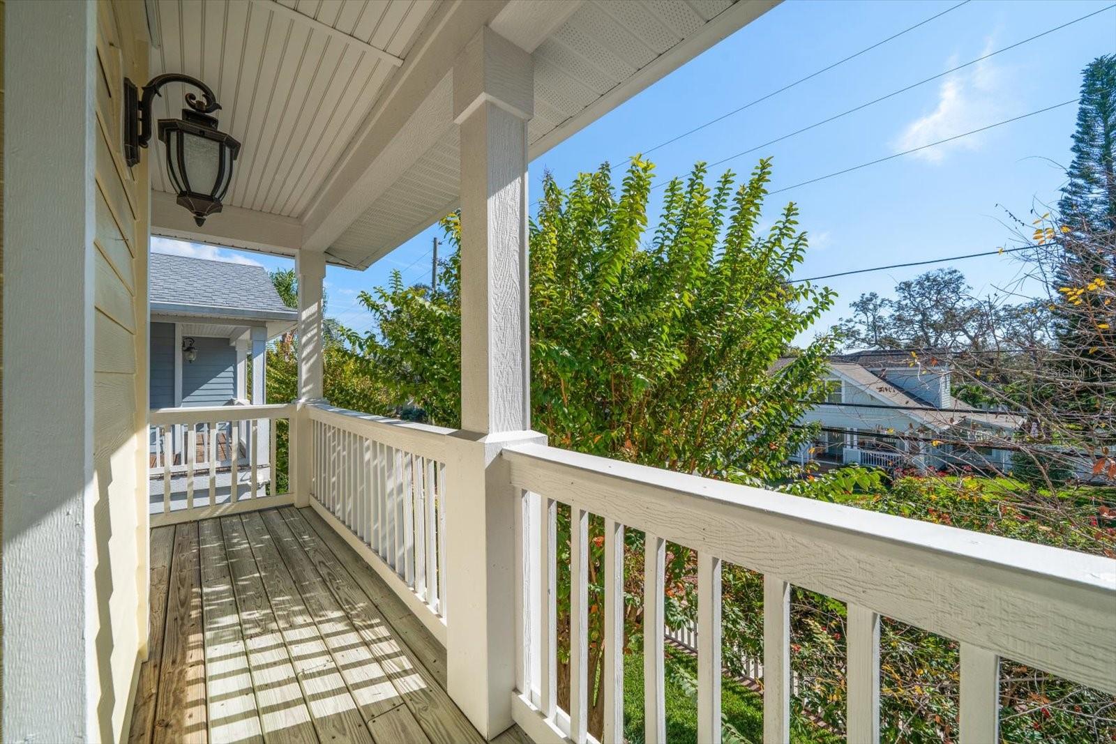 Balcony off the master bedroom