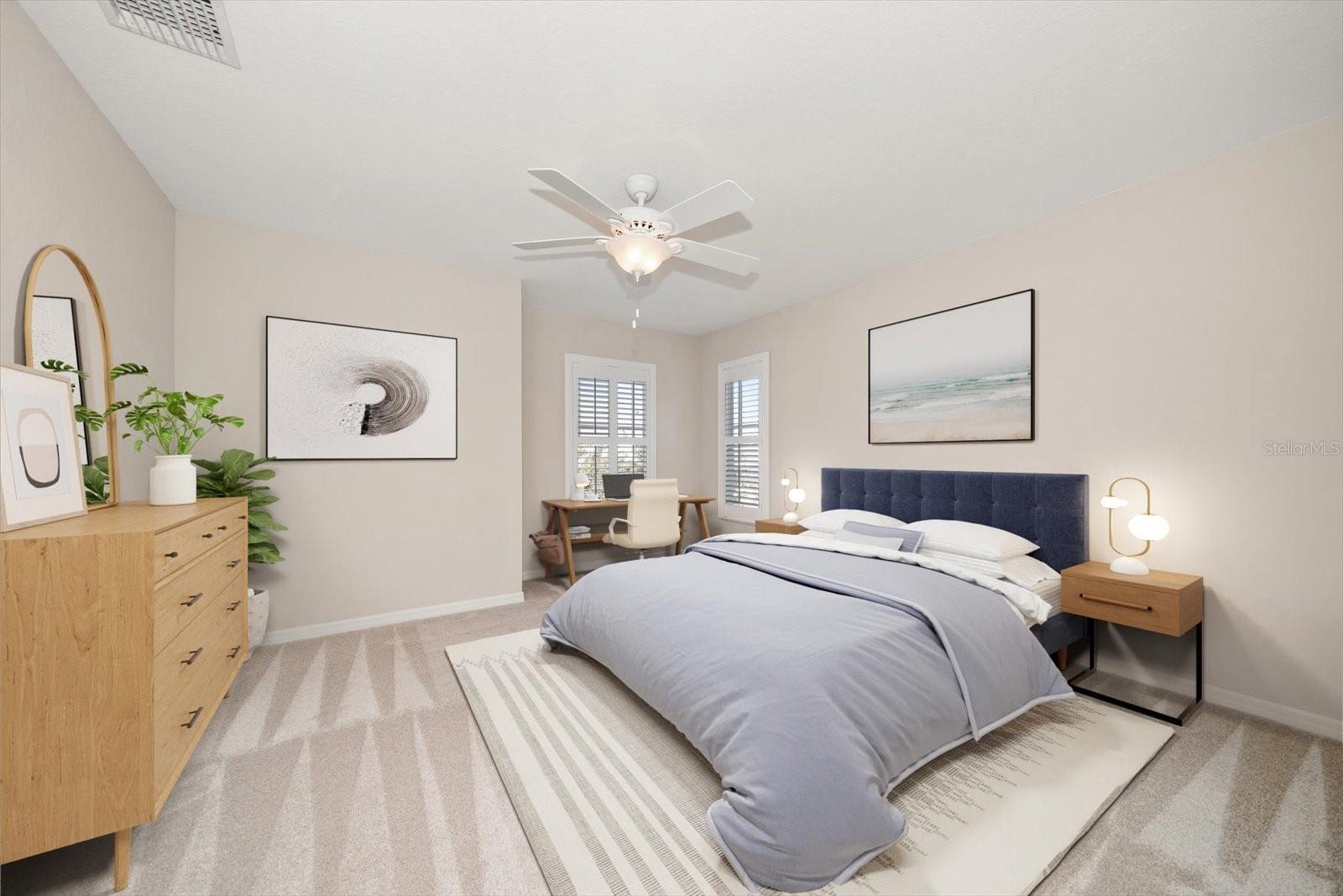 Bedroom 3 with walk in closet