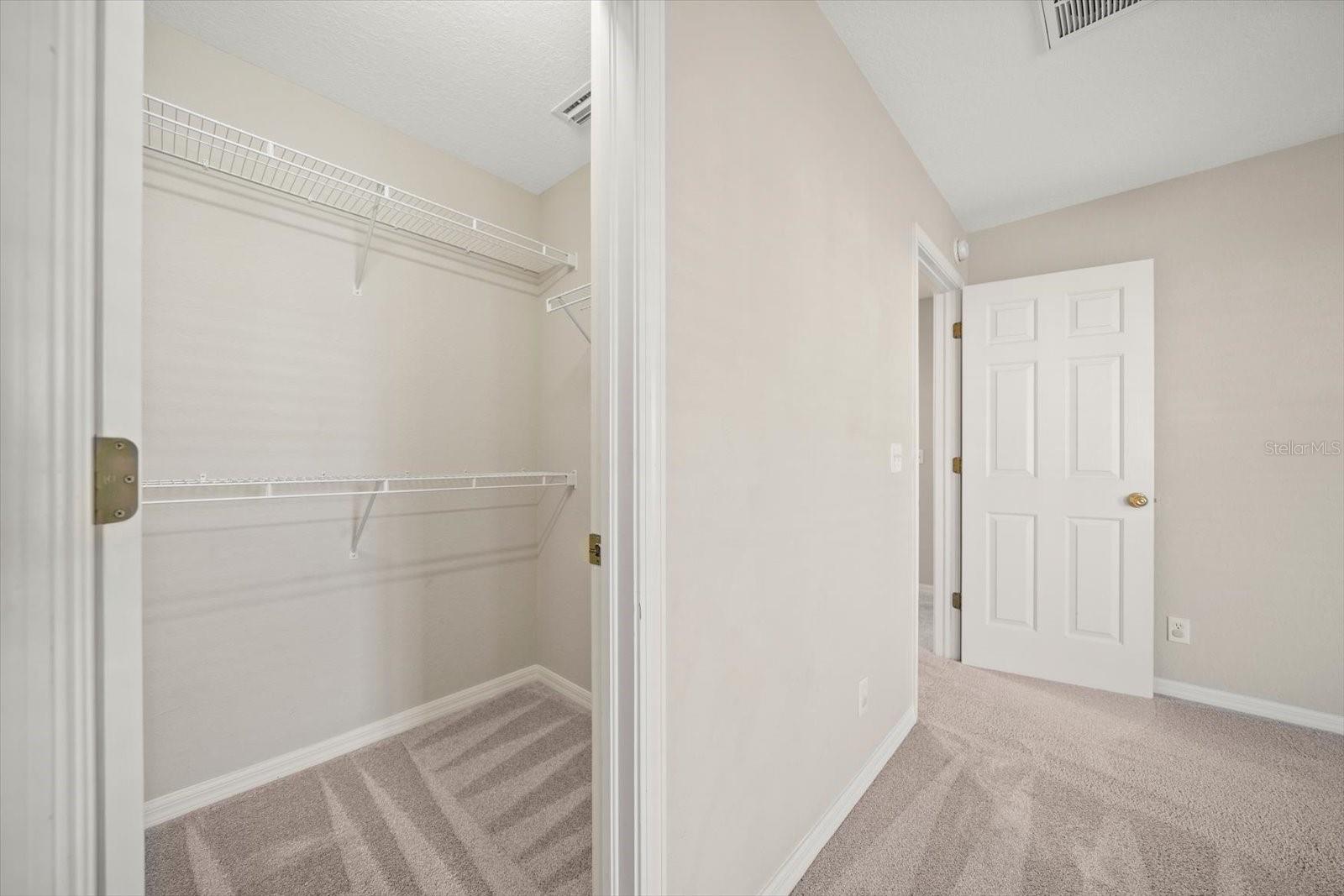 Bedroom 3 walk in closet