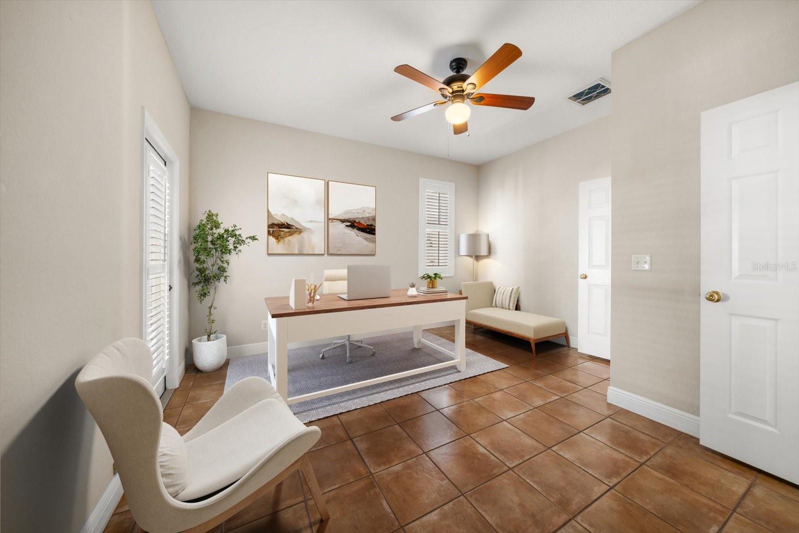 Main floor 4th bedroom/office