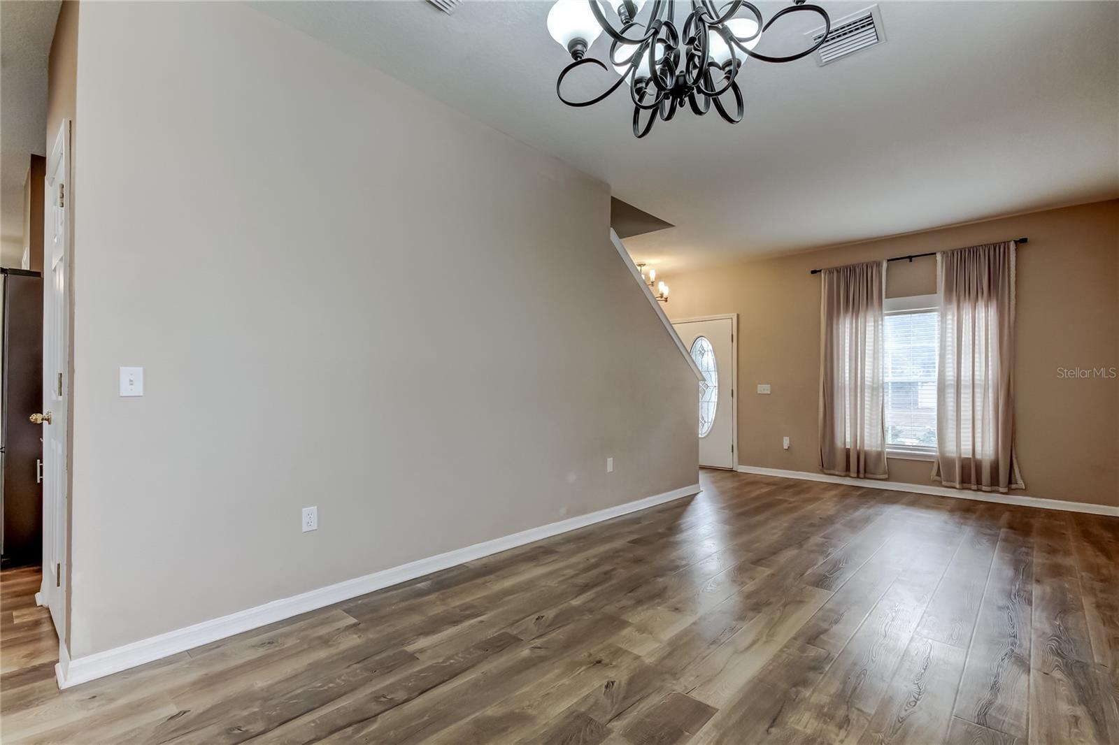 Dining and living areas