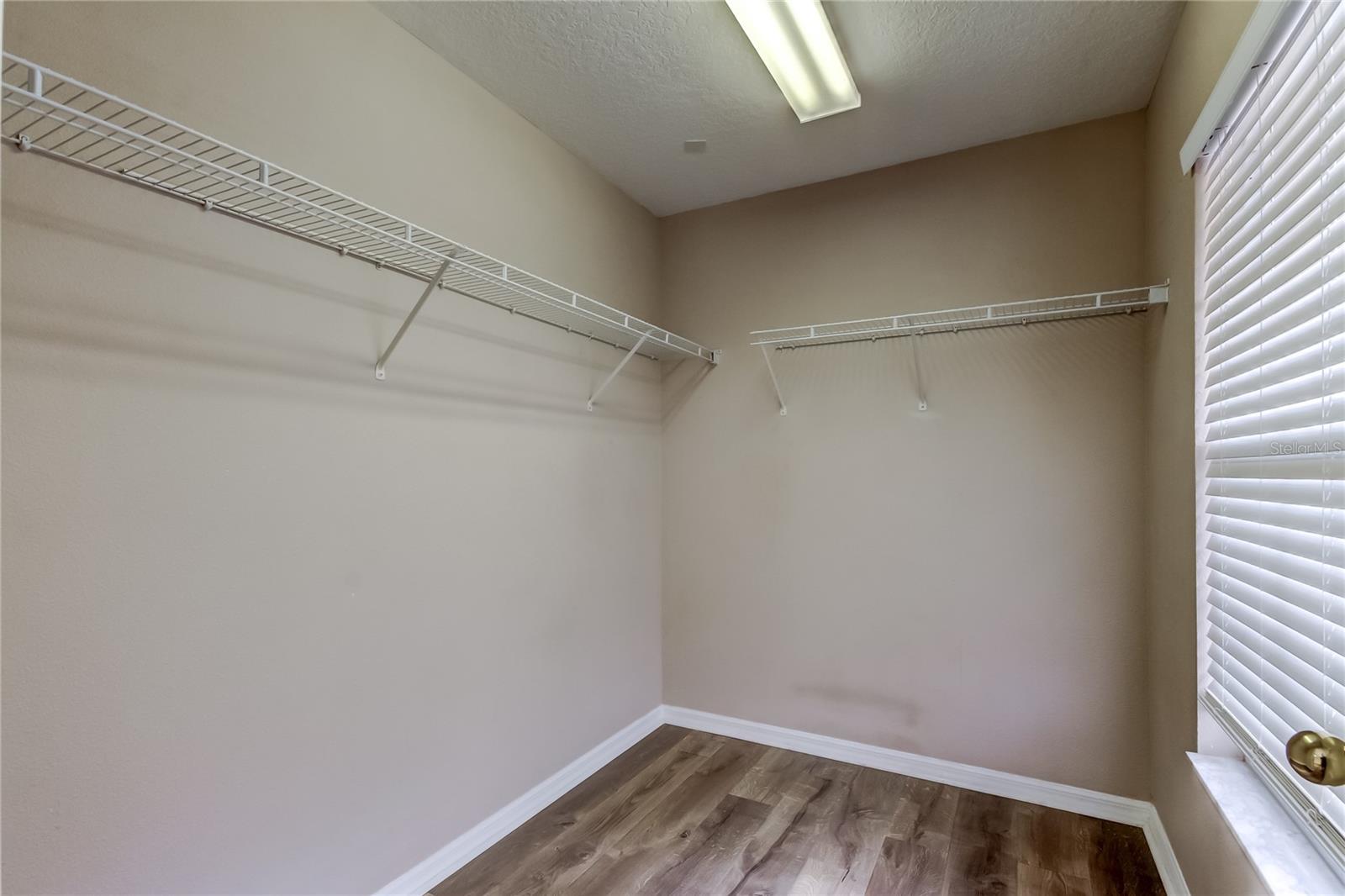 Walk in closet for secondary bedroom