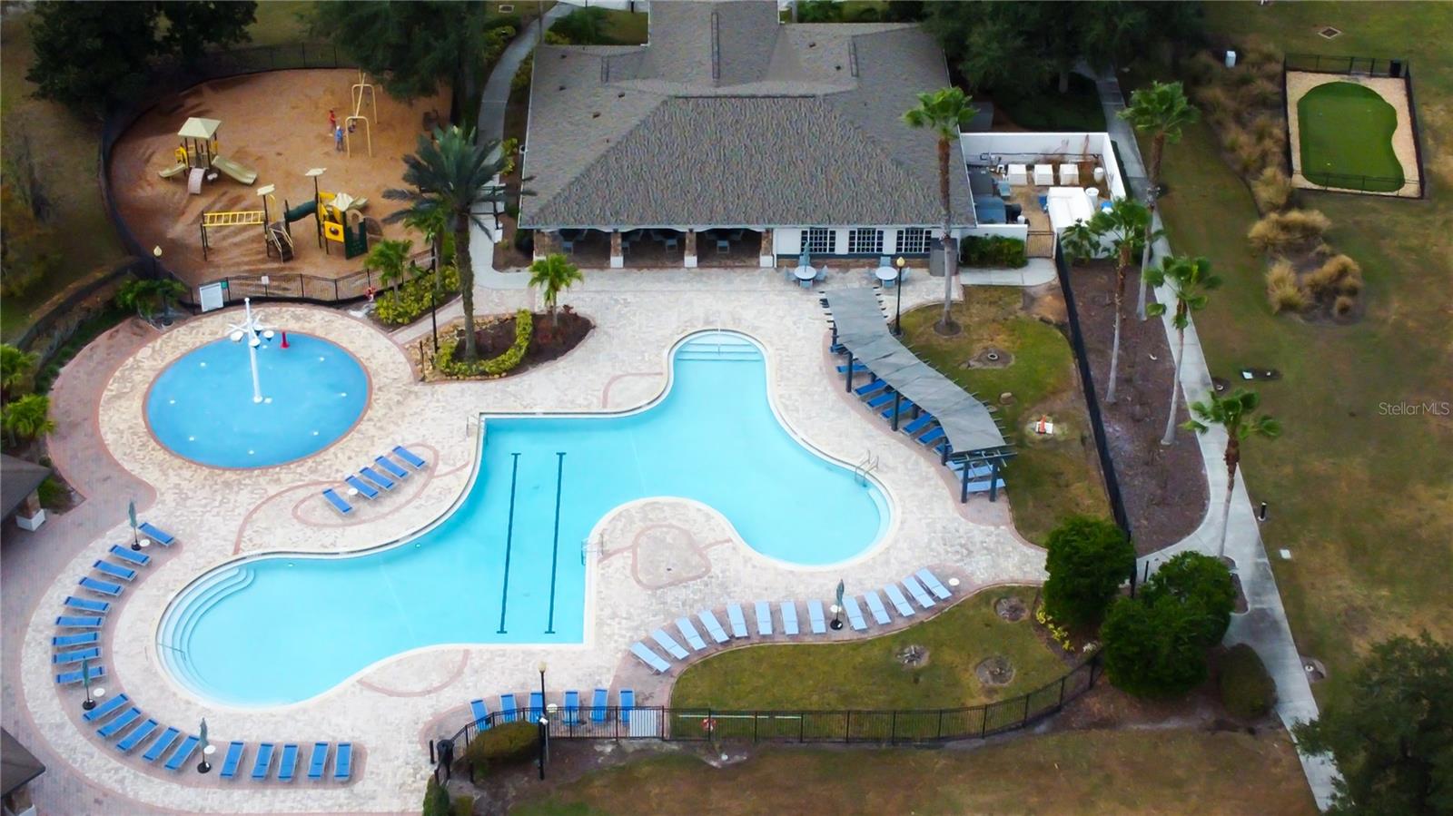 Community pool and clubhouse