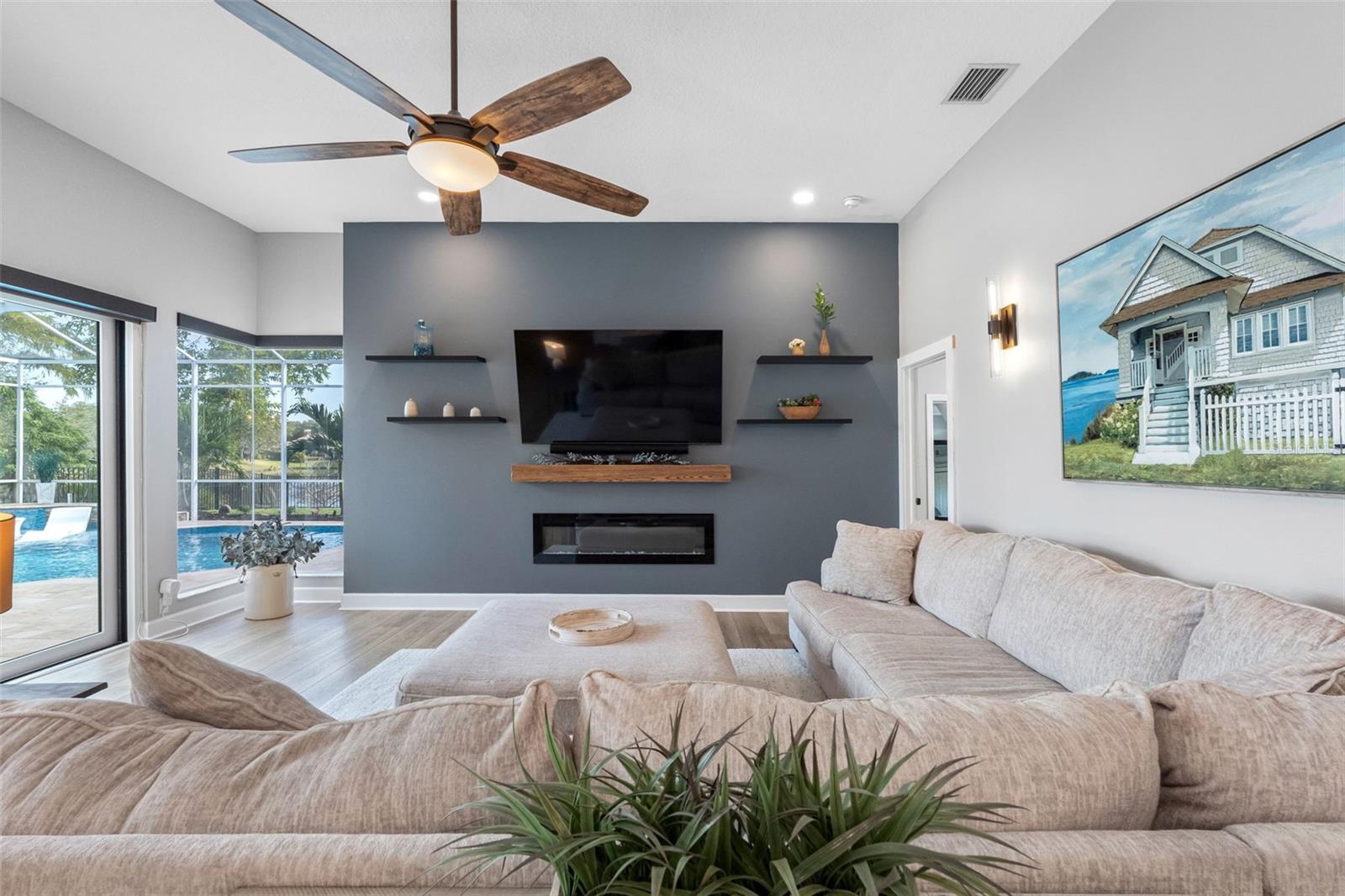 Electric fireplace for fun entertainment