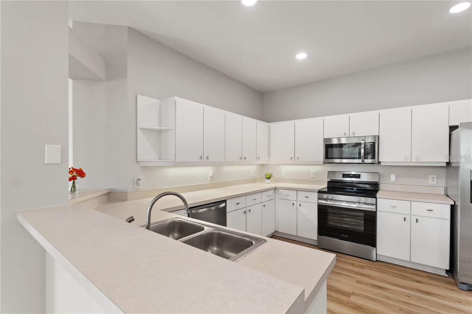 Kitchen view from dining room